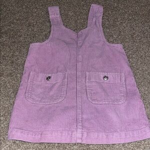 Purple Corduroy Jumper Dress